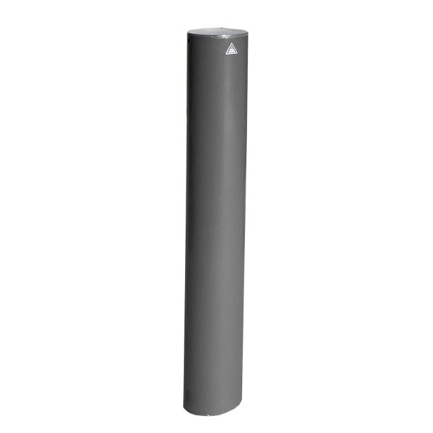 Ornamental bollard | steel tube � 193 mm | removable, with triangular locking mechanismacc. with DIN 3223, self-engaging lockwith hot-dip galvanized ground socket part-no. 470.10approx. 500 mm below ground
